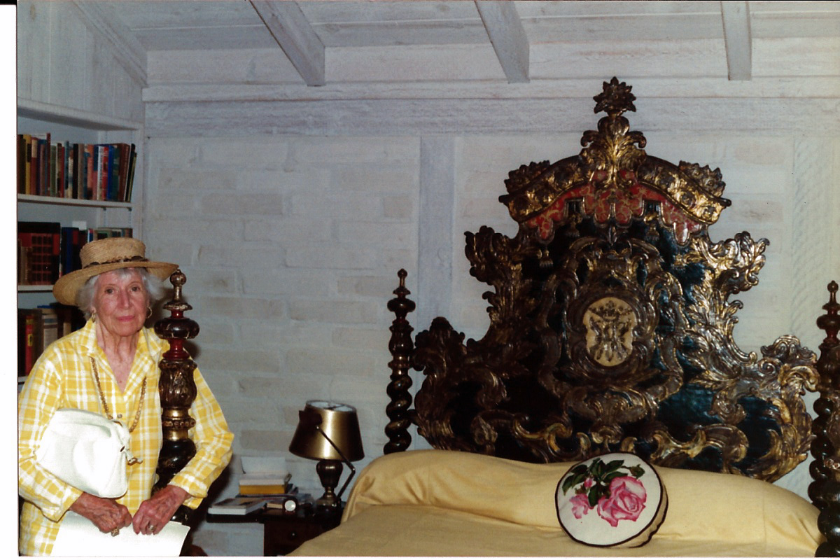 Marion Boisot Ford in her bedroom.